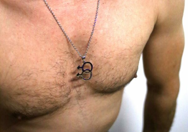 Collier en métal Man Man